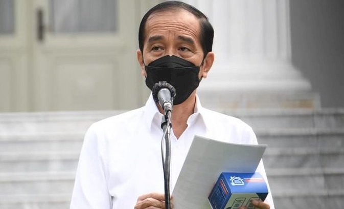 Presiden Joko Widodo saat meluncurkan Paket Obat Isoman Gratis untuk Rakyat, di Halaman Istana Merdeka, Jakarta Pusat, Kamis, 15 Juli/ist