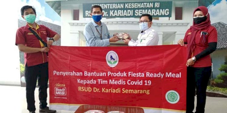 RSUP dr. Kariadi Semarang menerima bantuan berupa paket makanan siap saji dari Charoen Phokpand Foundation Indonesia. RMOL Jateng