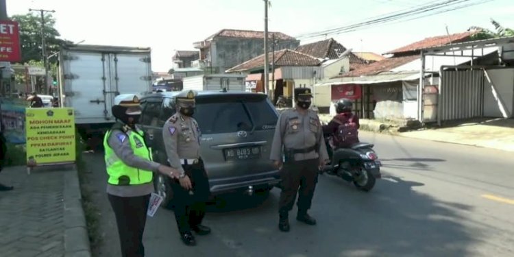 Operasi Yustisi dan Penyekatan di Kabupaten Jepara./ RMOLJateng