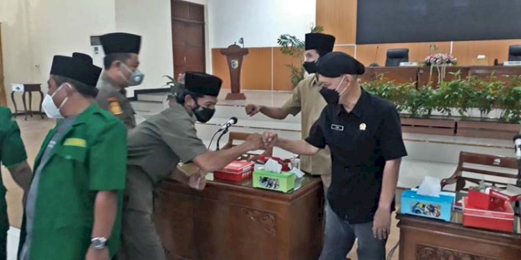  Audiensi GP Ansor dengan DPRD Demak di gedung paripurna. RMOL Jateng