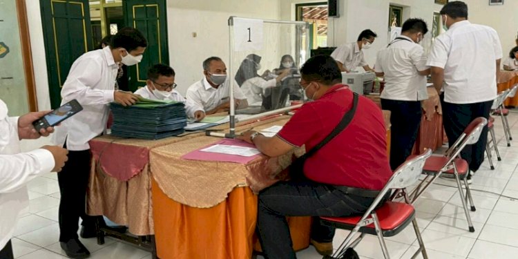 Pembayaran Uang Ganti Kerugian (UGK) Tahap Kedua di Desa Tirtoadi, Sleman, Yogyakarta. / ist. 