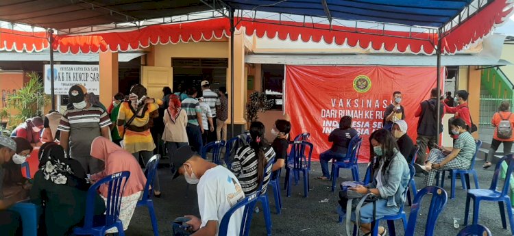 Pelaksanaan Vaksinasi massal lanjutan oleh BIN Jateng.