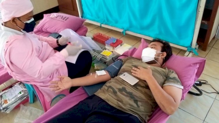 Kegiatan sampling donor plasma konvalesen yang digelar relawan Sedulur Plasma Kota Semarang. / RMOL Jateng 