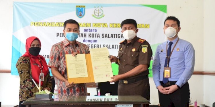 Walikota Salatiga, Yuliyanto, usai teken MoU dengan Kejari Salatiga