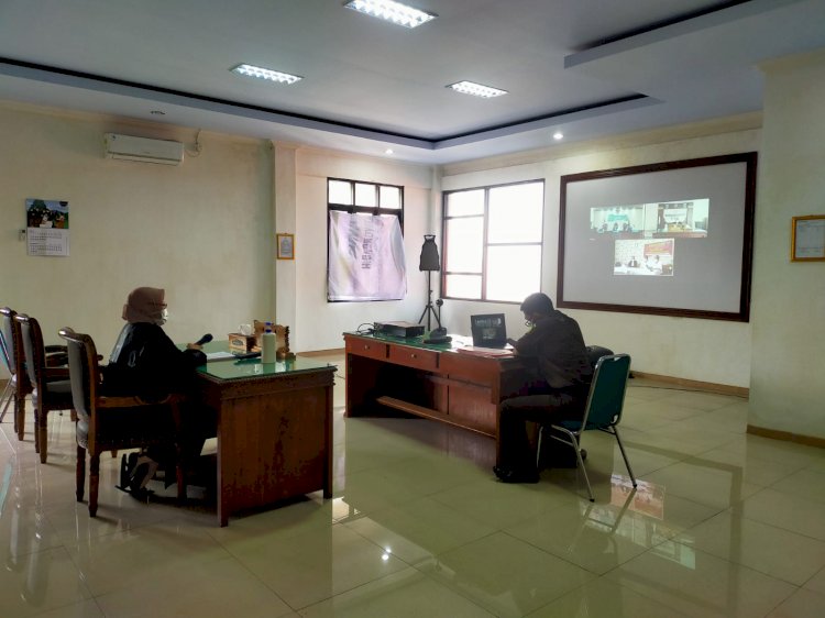 Proses sidang penipuan ijin tambang di Kejari Blora/RMOLJateng