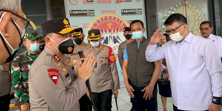 Kapolda Metro Jaya Irjen Fadil Imran disambut Dirjen PAS Reinhard Silitonga/RMOL  