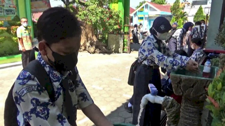 SMP NEGERI 5 Jepara kembali gelar Pembelajaran Tatap Muka./ RMOL Jateng 