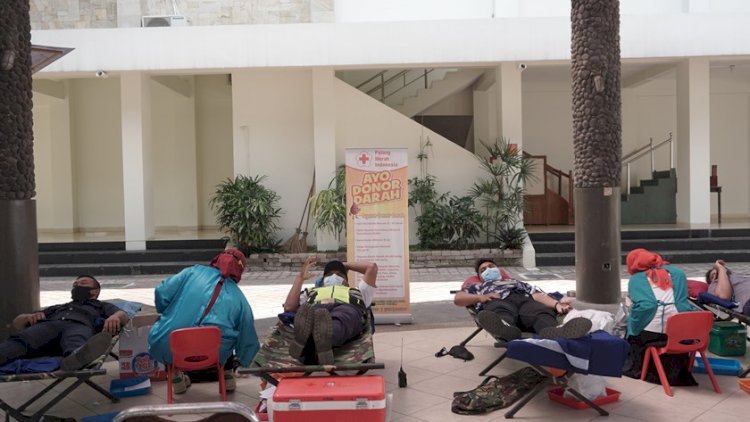 Kegiatan donor darah UKSW menggandeng Palang Merah Indonesia (PMI) Kota Salatiga. / RMOL Jateng 