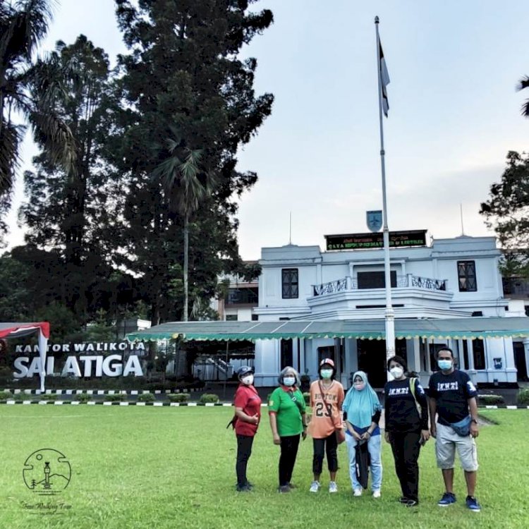 Kegiatan perdana yang digagas Free Walking Tour (FWT) Salatiga, pada 17 Agustrus 2021 lalu. foto: dok FWT. 