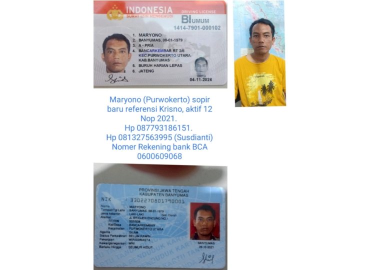 Sopir Truk yang saat ini sedang diburu polisi/ist