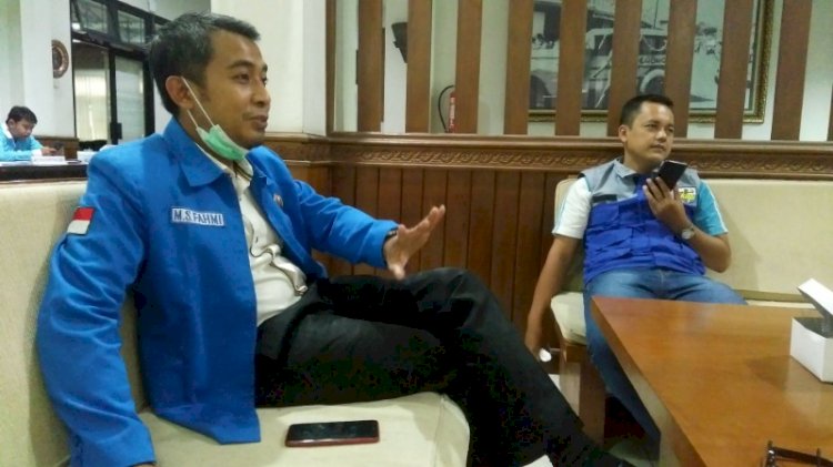 Ketua KNPI periode 2017-2020 Fahmi (kiri). 