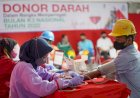 Peringati Bulan K3, Aksi Donor Darah Semen Gresik Sumbang Ratusan Kantong Darah