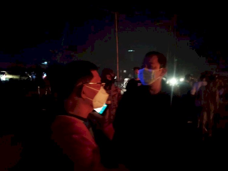 Walikota Semarang Hendrar Prihadi saat di lokasi kebakaran/RMOLJateng