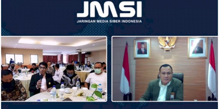 Ketua KPK Firli Bahuri saat menjadi narasumber HUT ke-2 JMSI/Repro