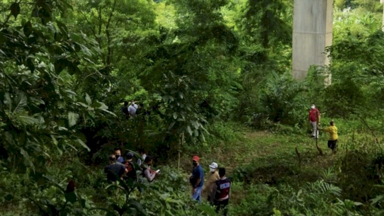 Lokasi penemuan mayat perempuan di bawah jembatan Tol Semarang-Bawen. RMOL Jateng