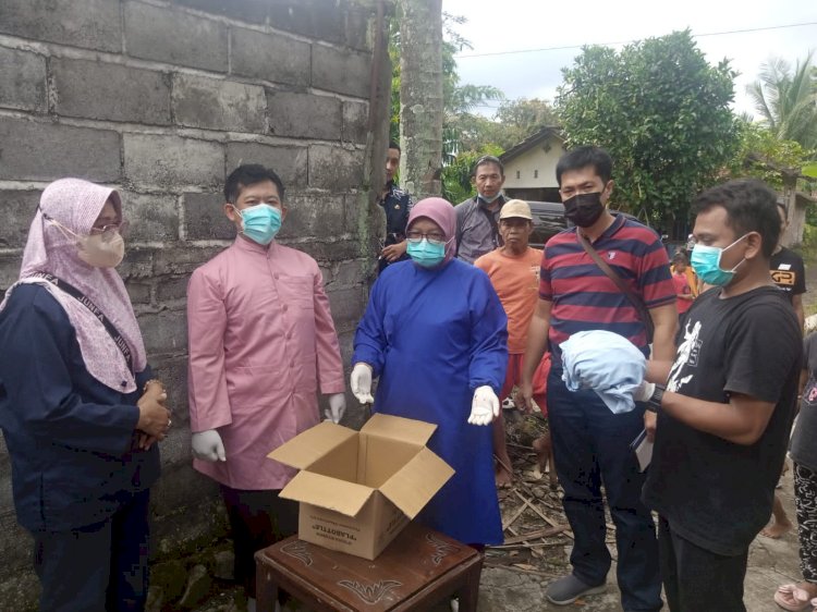 Kasat Reskrim Polres Semarang AKP Agil Widya Sampurna, SIK, MH., langsung cek TKP penemuan mayat bayi di Pringapus, Kabupaten Semarang, Kamis (19/5).