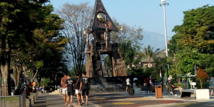  Alun-alun Pancasila dipusatkan sebagai pelaksanaan Salat Idul Adha, Minggu (10/7). RMOL Jateng