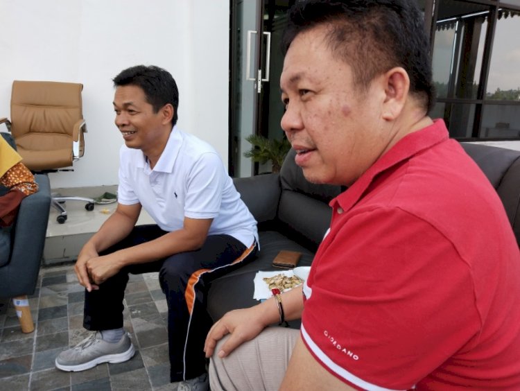 Ketua DPRD Salatiga Dance Ishak Palit dan Ketua Umum DPD PKS Kota Salatiga. Latif Nahari. 