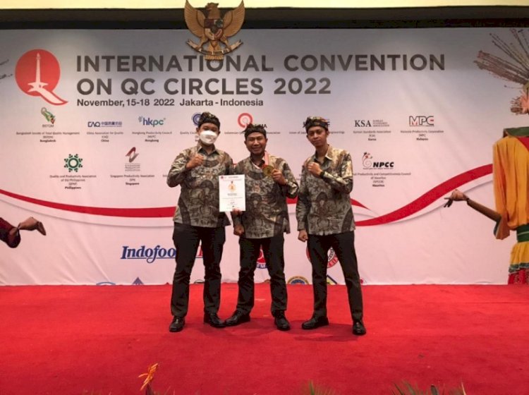 PTSG melalui tim inovasi Kurama berhasil meraih prestasi dengan peringkat Gold pada ajang International Convention on Quality Control Circle (ICQCC) 2022 di Jakarta pada 15 – 18 November 2022.