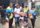 Komunitas Gowes Katahati Peduli dan Berbagi untuk Korban Banjir Perum Arion Mas