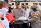Polres Salatiga Salurkan 100 Paket Bantuan Bagi Lansia