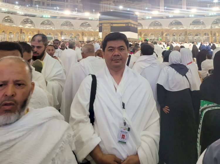 Deputi IV Kepala Staf Kepresidenan Juri Ardiantoro yang juga anggota Amirul Hajj pada penyelenggaraan ibadah Haji 1444 Hijriah/2023 Masehi, di Tanah Suci Makkah