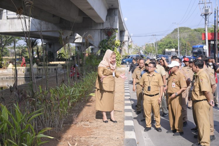 Wali Kota Semarang bersama OPD meninjau sejumlah taman di Semarang