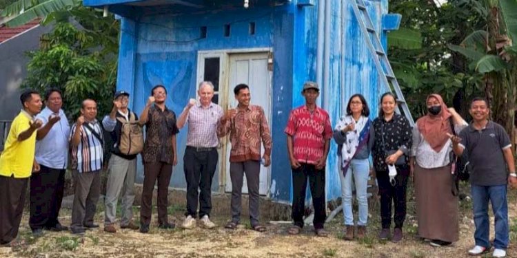 Disperakim Grobogan saat lakukan pengecekan pamsimas di Kecamatan Karangrayung. Dok 