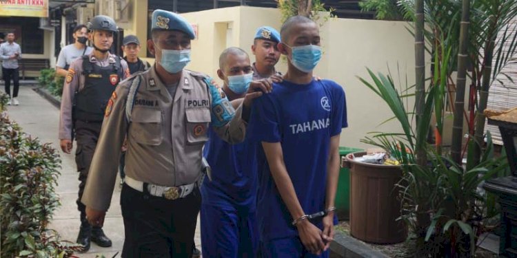 olres Purbalingga membekuk tersangka pelaku penyebar berita hoaks soal tawuran yang membuat keresahan warga, Kamis  (7/9). RMOL Jateng