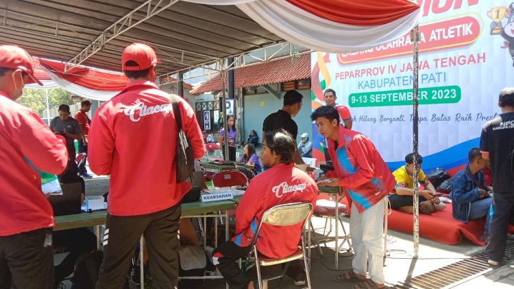 NPCI Cilacap saat registrasi Peparpro Jawa Tengah 2023 di Pati. RMOL Jateng