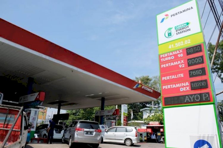 Salah satu SPBU GES milik Pertamina, yang menggunakan energi ramah lingkungan. foto: ist. 