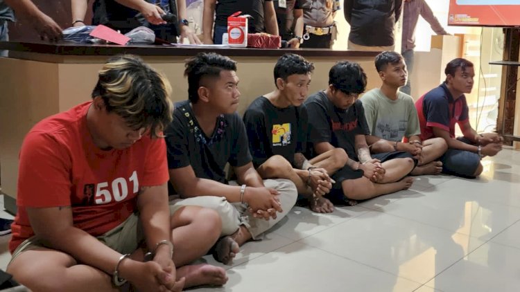 Enam pelaku penganiayaan pemuda hingga tewas di daerah Meteseh Kota Semarang akhirnya ditangkap, Jumat (15/9). RMOL Jateng