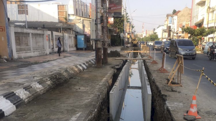 Pembangunan drainase dan crossing dipercepat memasuki musim penghujan di Kota Semarang. Dok