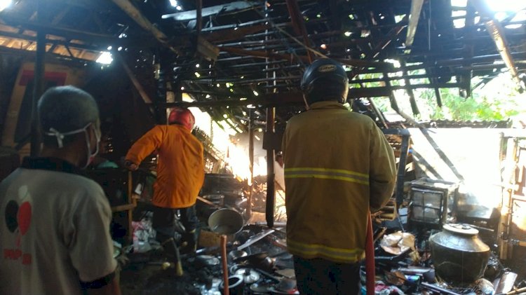 Kebakaran dapur karena pemilik meninggalkan rumah saat memasak air. RMOL Jateng