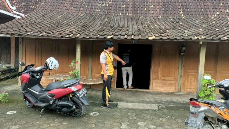 Polisi menunjukan lokasi pembobolan. RMOL Jateng