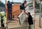 2.608 Buah Bilik Suara Pemilu 2024 Tiba di KPU Salatiga