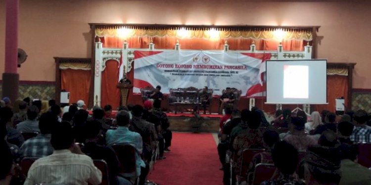 Kegiatan Sosialisasi Pembinaan Ideologi Pancasila di Ngringo, Jaten, Karanganyar, Senin (16/10) RMOL Jateng 
