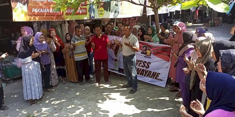 Paguyuban Pedagang Pasar Rembang (P3R) menggelar doa bersama  memperingati hari kelahiran Ketum Gerindra Prabowo Subianto. RMOL Jateng