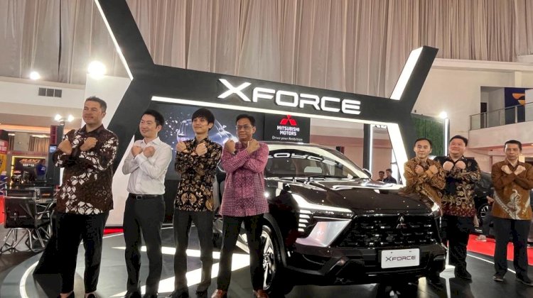 Pengunjing GIIAS bisa merasakan pengalaman mengendarai Mitsubishi XFORCE selama gelaran, di Marina Convention Centre. RMOL Jateng