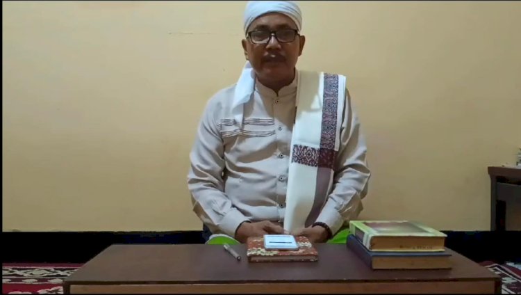 Ketua Komisi Fatwa dan Kajian Hukum Islam MUI Kabupaten Demak, KH Ahmad Toyib, saat menyampaikan statmen terhadap ajakan preventif dari Kapolri.