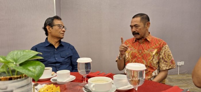 Pertemuan Rudy dan Mahfud Md di Hotel Alana Karanganyar/dok. DPC PDIP Solo