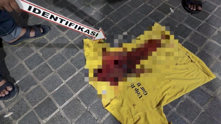 Foto olah TKP dari kepolisian menunjukan lumuran darah korban. RMOL Jateng