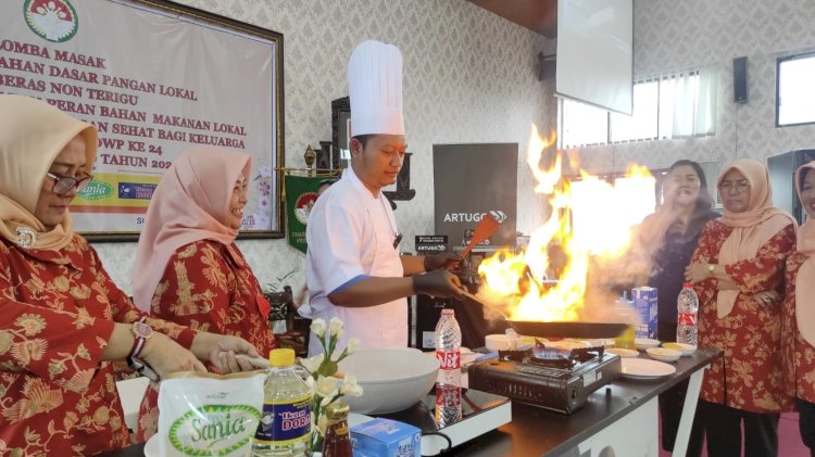 Lomba menu bahan pangan lokal non beras yang digelar DWP Kabupaten Sukoharjo dan Favehotel Solobaru. RMOL Jateng