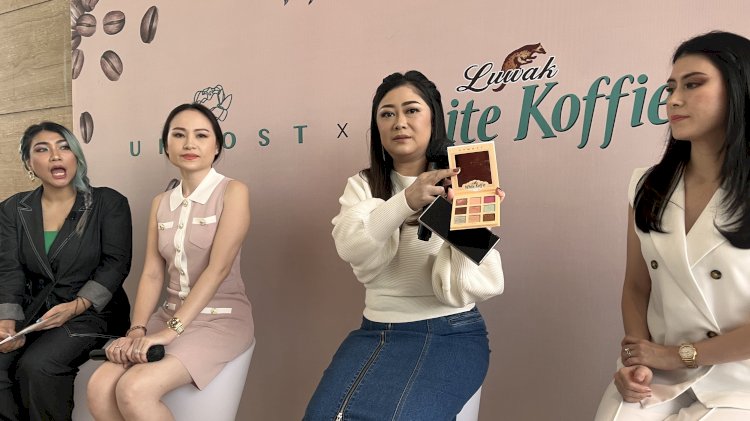 Upmost Beaute menggandeng Kopi Luwak menghadirkan eyeshadow sembilan palette. RMOL Jateng