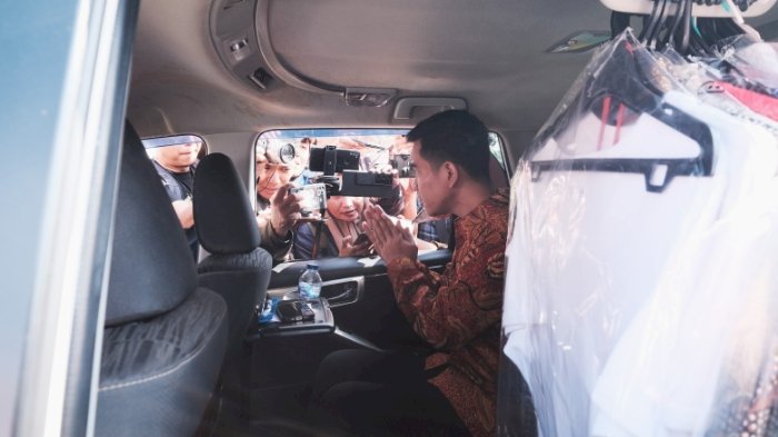 Walikota Gibran saat dikonfirmasi wartawan dalam satu acara