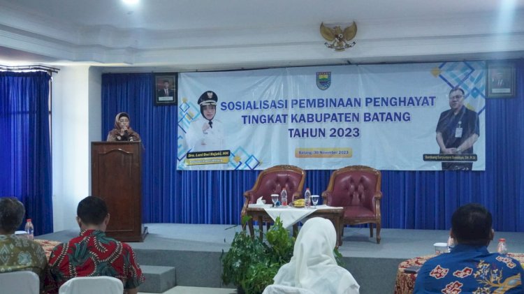 PJ Bupati Batang, Lani Dwi Rejeki saat Sosialisasi Pembinaan Penghayat terhadap Ketuhanan Yang Maha Esa