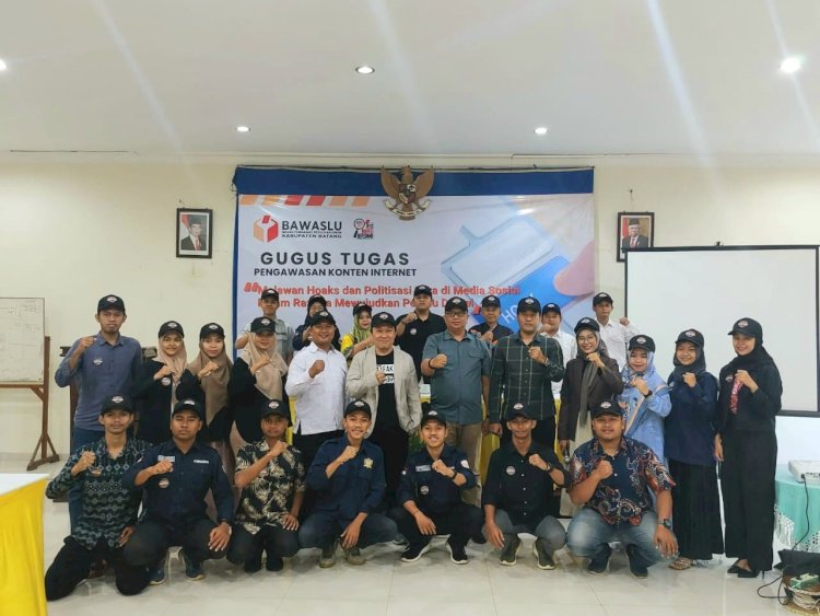 Bawaslu Batang membentuk gugus tugas pengawasan konten internet melawan hoaks dan politisasi sara di media sosial