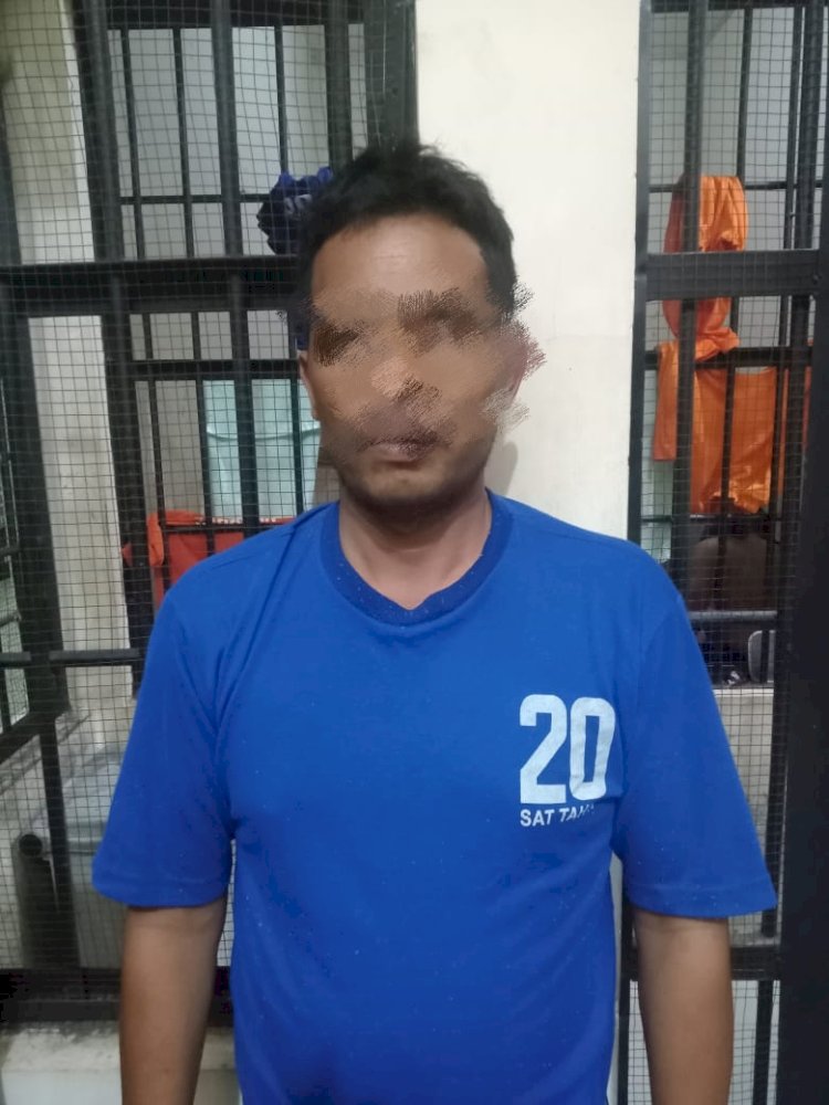 IR (43), pelaku pencurian motor Jemaat Gereja di Boyolali ditangkap oleh Polisi di Bawen Semarang, Jumat (1/12). 