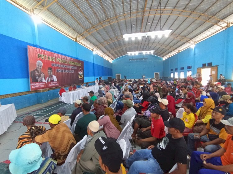 Ratusan petani di Pati gelar Diskusi Soal Demokrasi. Foto : Edy S