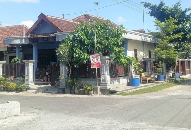 Lokasi penangkapan terduga teroris di wilayah Sragen, tepatnya di desa Pulang kecamatan Masaran Sragen.